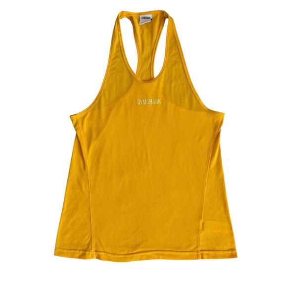 Gymshark Yellow Racer Back Tank Small - Picture 2 of 5
